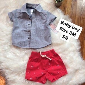 Baby Boy Carter Short And Shirt Set